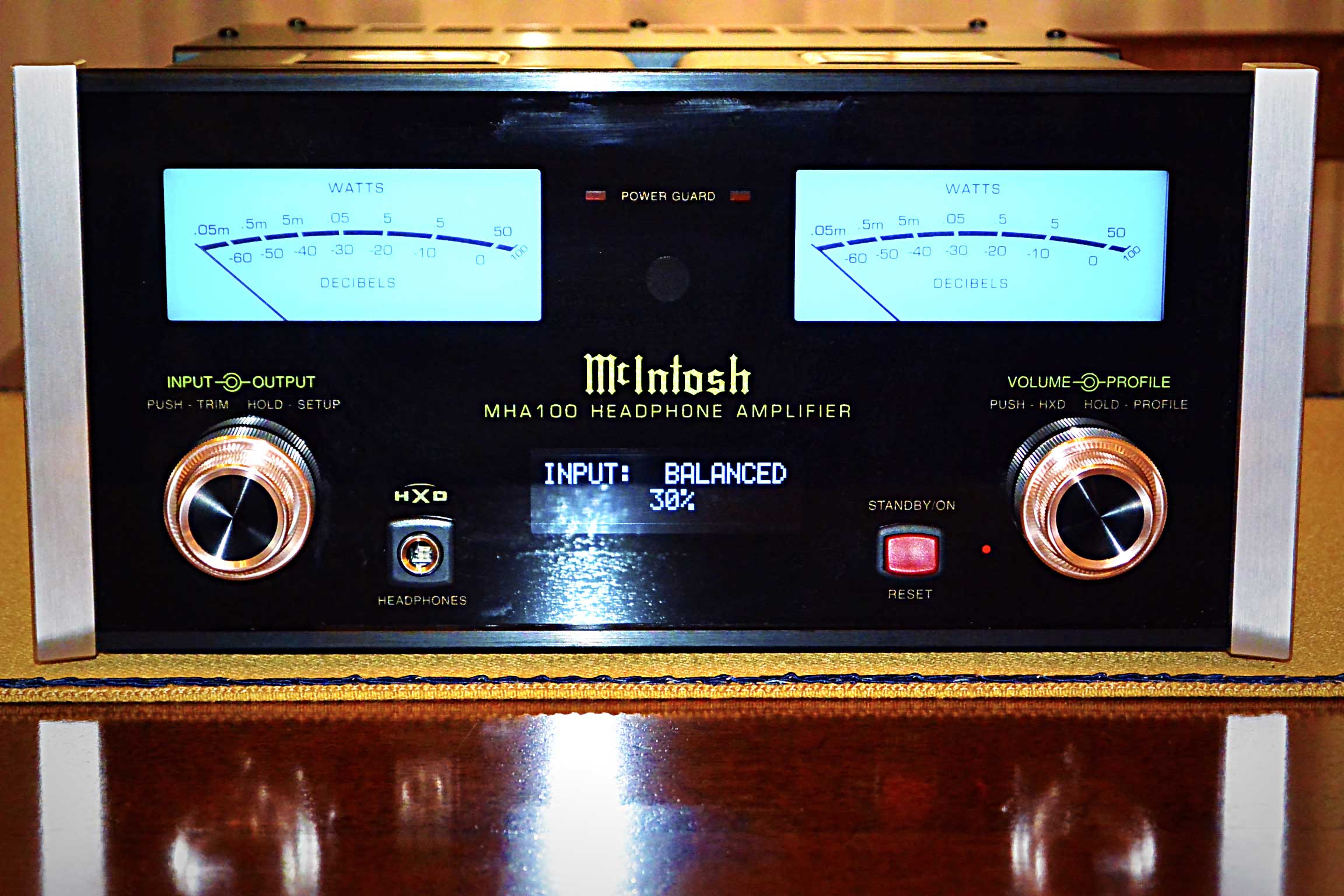 McIntosh MHA100 front view